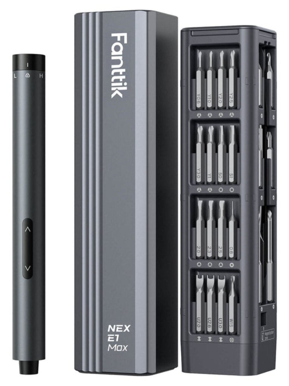 Fanttik E1 Max 3.7V Mini Precision Electric Screwdriver, 50-in-1 Magnetic Bits.